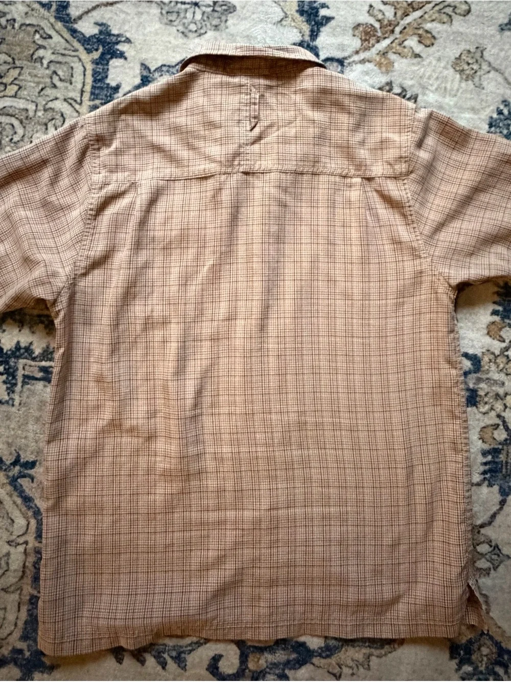 The North Face Men's Short-Sleeve Plaid Button-Down — Tan/Brown